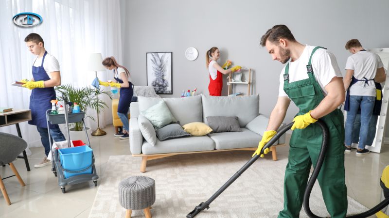 Property cleanup and trash removal work